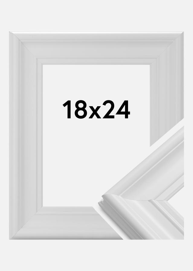 Cornice Mora Premium Vetro acrilico Bianco 18x24 cm