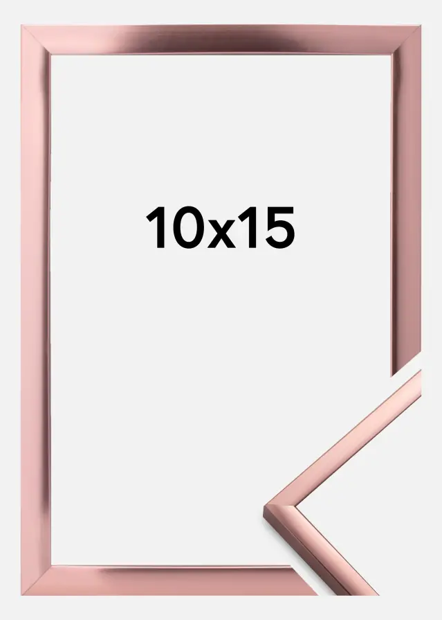 Cornice Poster Frame Aluminum Oro rosa 10x15 cm