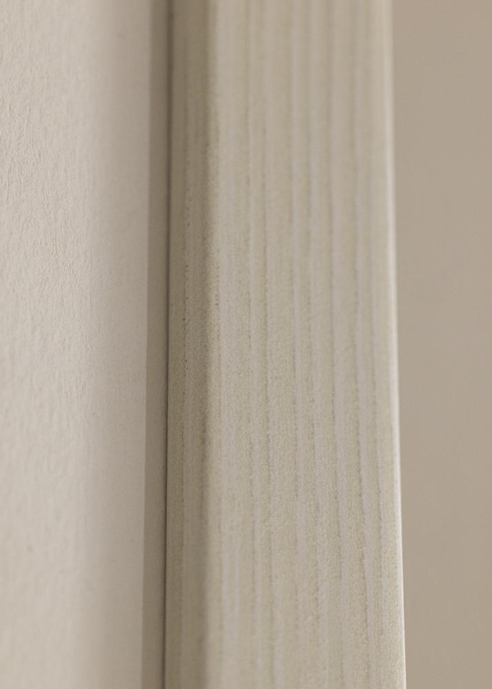 Cornice Fiorito Bianco 50x60 cm - Passe-partout Bianco 35x45 cm