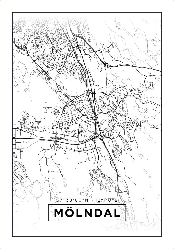 Mappa - Mölndal - Poster bianco