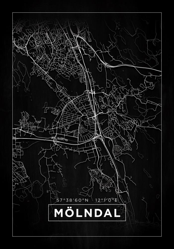 Mappa - Mölndal - Poster nero