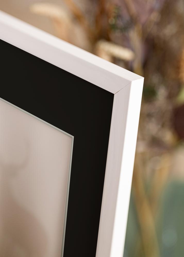 Cornice Stilren Bianco 50x60 cm - Passe-partout Nero 16x20 inches