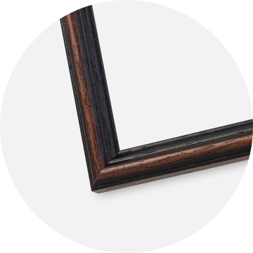 Cornice Horndal Noce 50x70 cm - Passe-partout Nero 40x60 cm