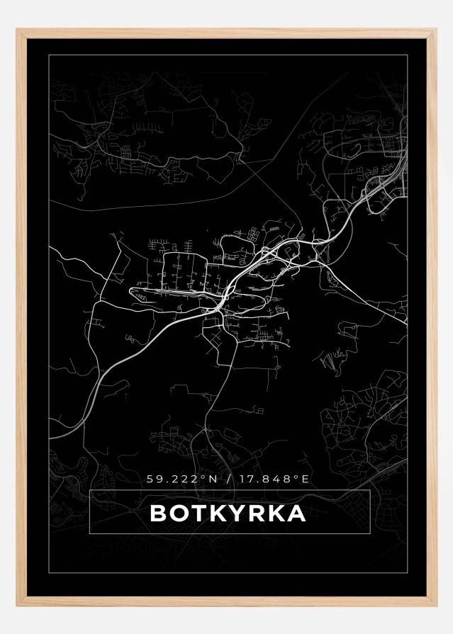 Mappa - Botkyrka - Poster nero