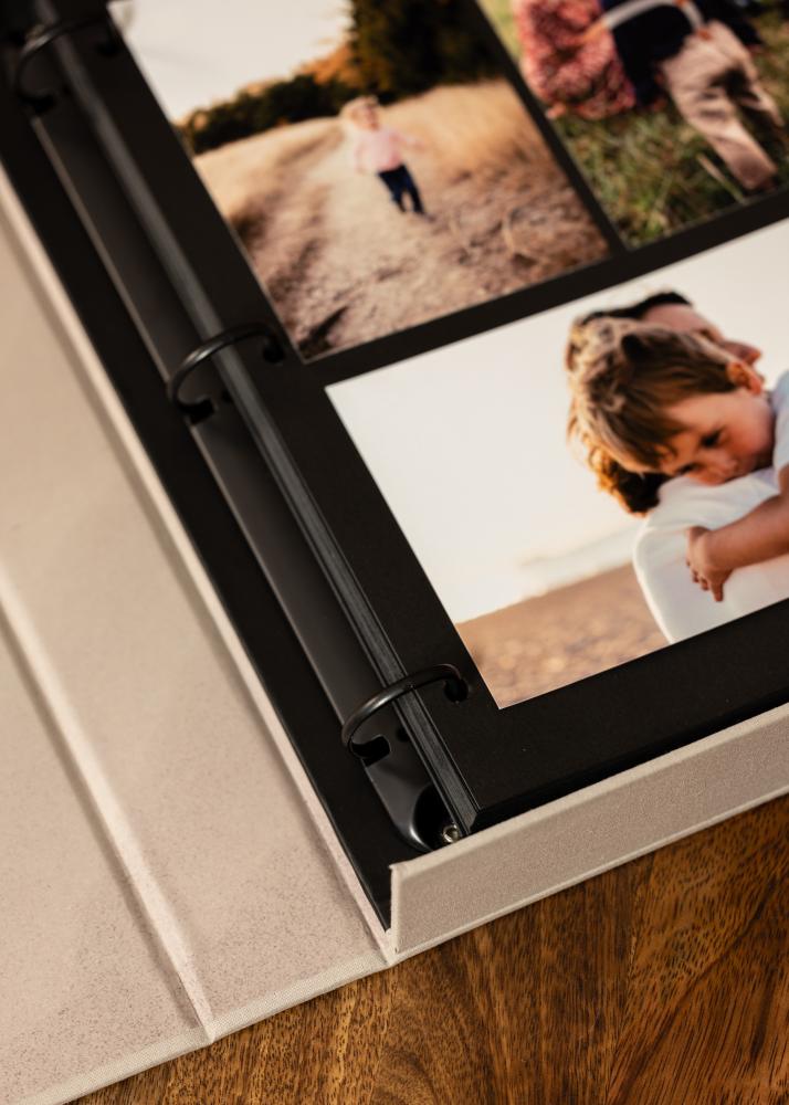 KAILA THROWBACK Grey/White - Coffee Table Photo Album (60 Pagine nere)