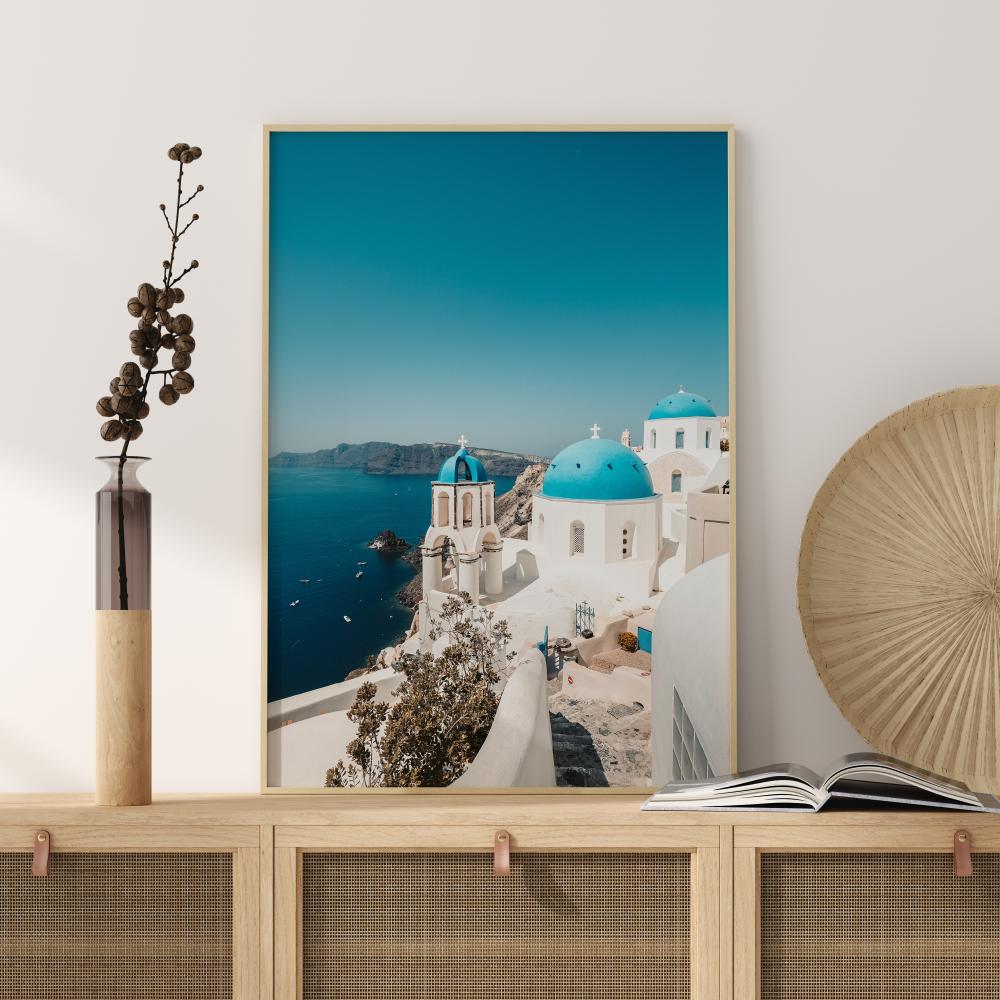 Poster Grecia Blu