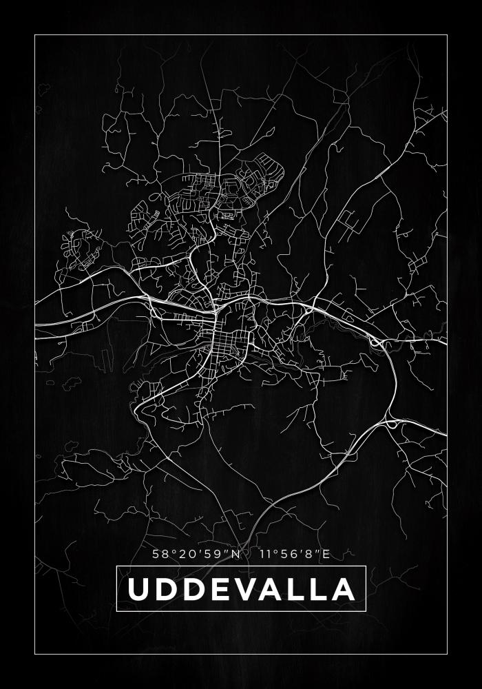 Mappa - Uddevalla - Poster nero