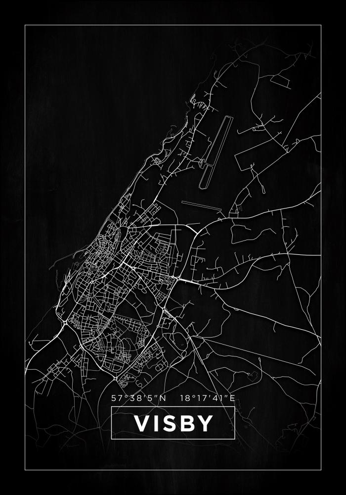 Mappa - Visby - Poster nero