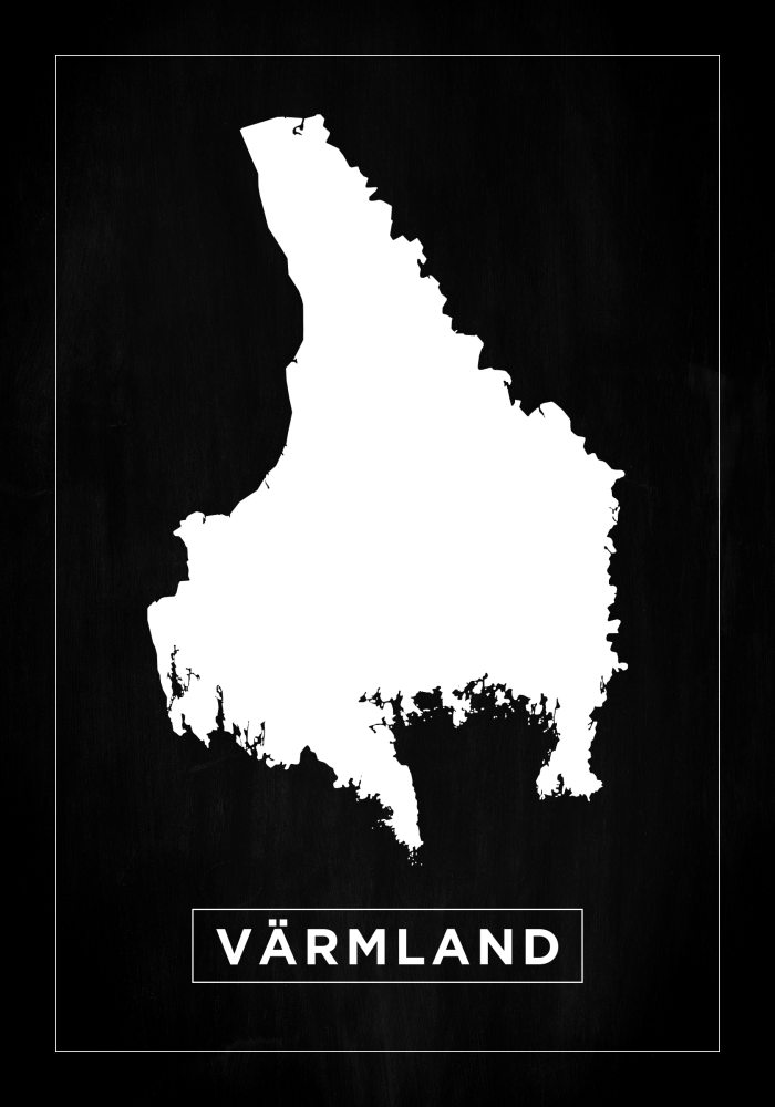 Mappa - Värmland - Poster nero