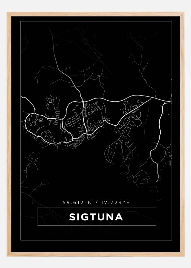 Mappa - Sigtuna - Poster nero