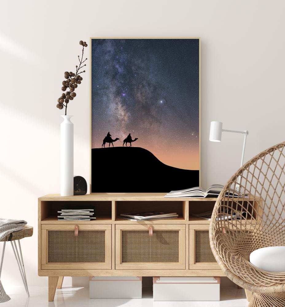 Camels Under The Stars Poster