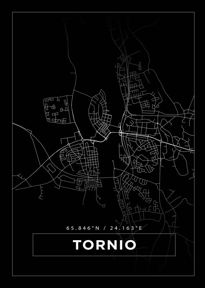 Mappa - Tornio - Poster nero