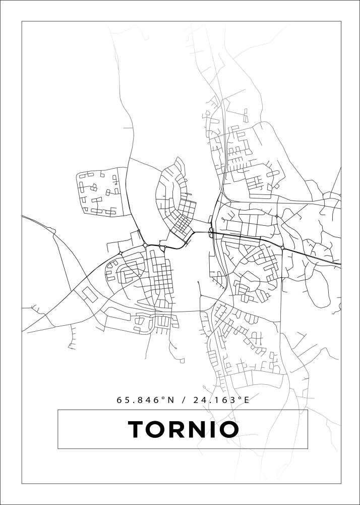 Mappa - Tornio - Poster bianco