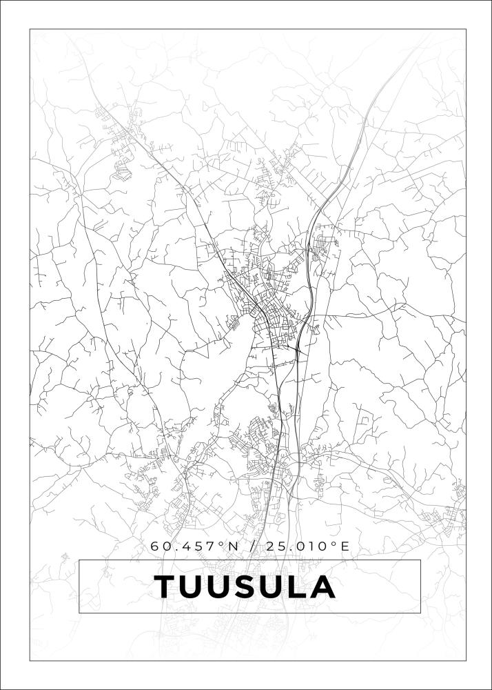 Mappa - Tuusula - Poster bianco