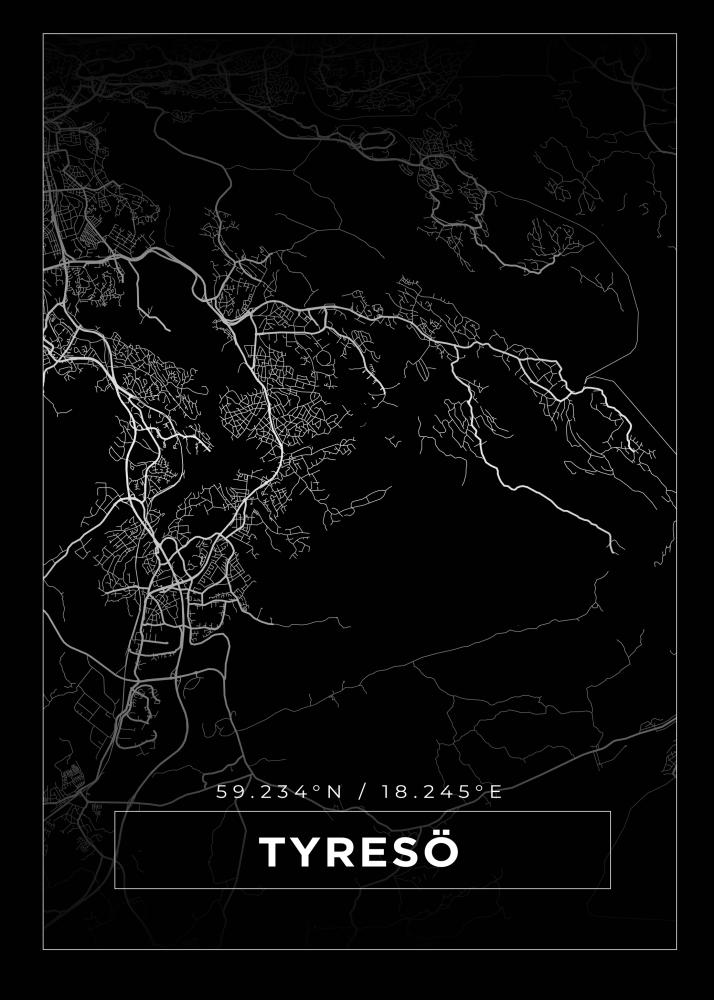 Mappa - Tyresö - Poster nero