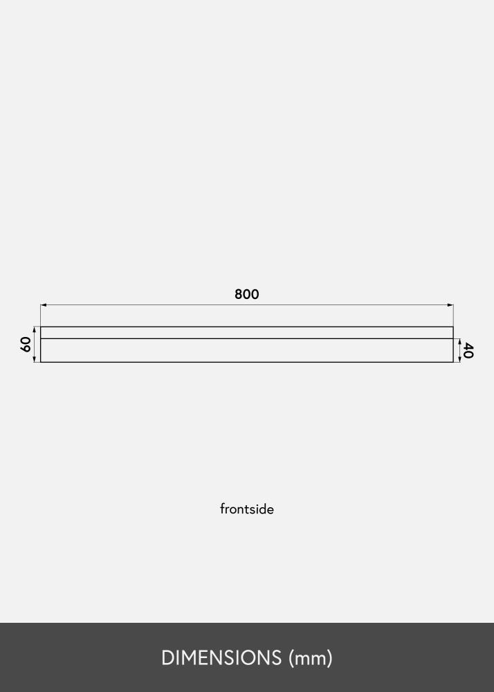 KAILA Mensola per Quadri Nera 80 cm