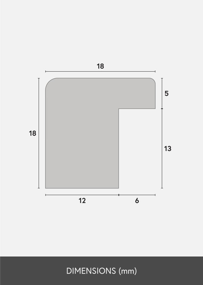 Cornice Selection Vetro acrilico Nero 30x40 cm