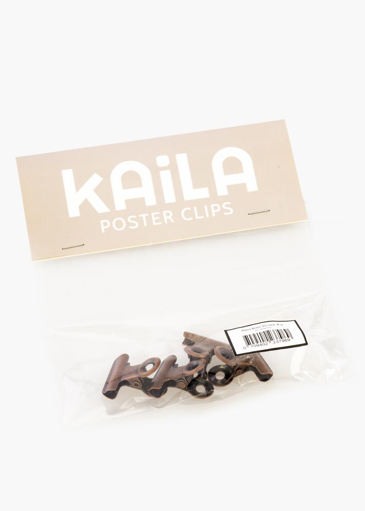 KAILA Poster Clip Rétro Brass 20 mm - 4-p