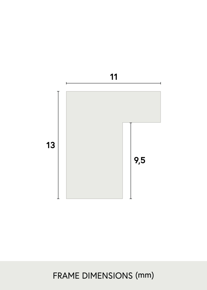 Cornice Quercia Sottile Vetro acrilico 25x25 cm