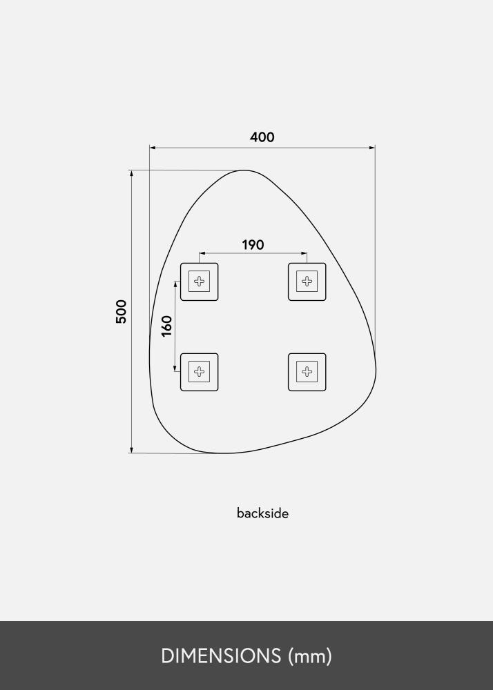 KAILA Specchio Shape I 40x50 cm
