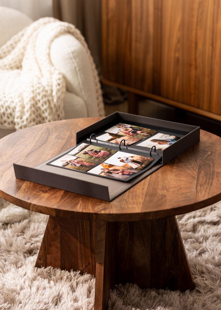 KAILA FAMILY Black - Coffee Table Photo Album (60 Pagine nere)