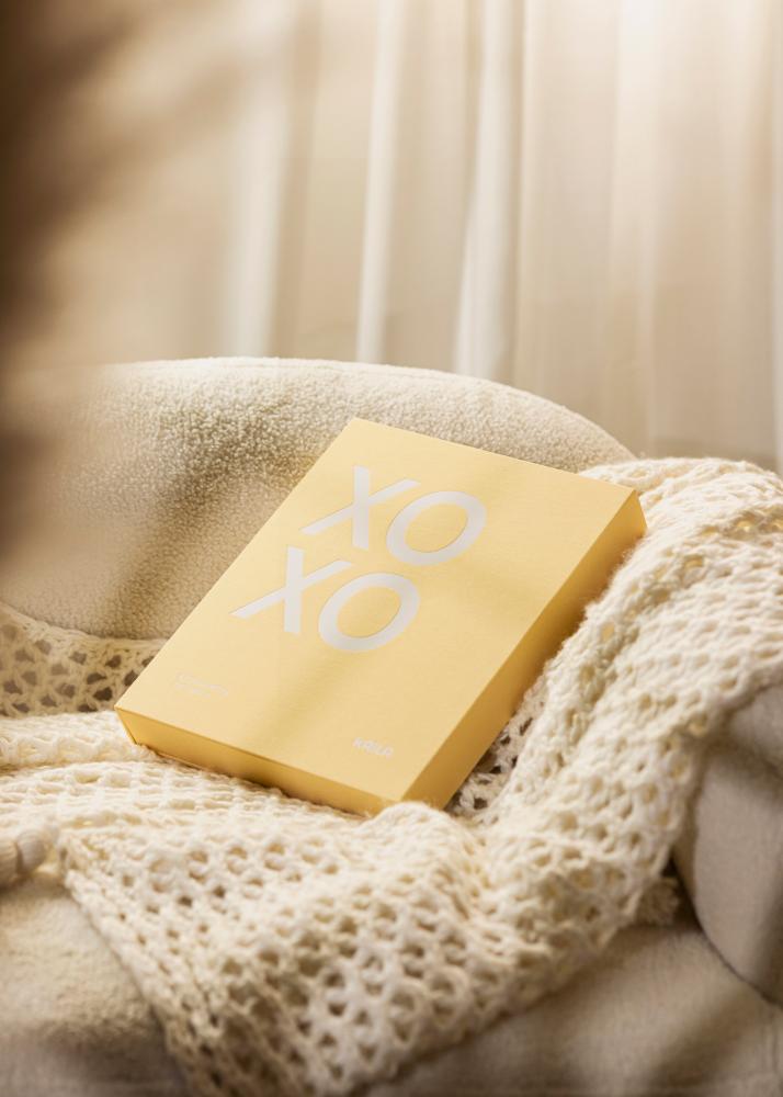 KAILA XOXO Yellow - Coffee Table Photo Album (60 Pagine nere / 30 fogli)