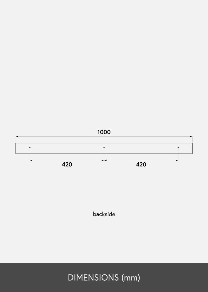 KAILA Mensola per quadri Bambù 100 cm