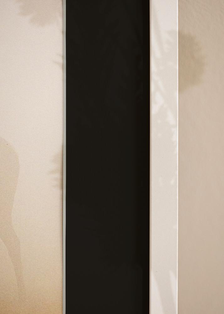 Cornice Trendy Bianco 50x70 cm - Passe-partout Nero 33x56 cm