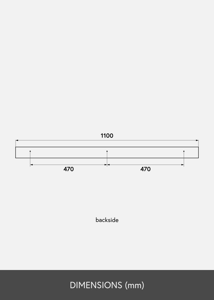 KAILA Mensola per quadri Bambù 110 cm