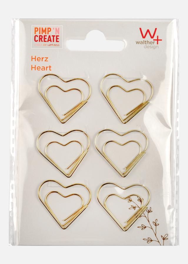 PAC Metallo Paperclip Heart Guld