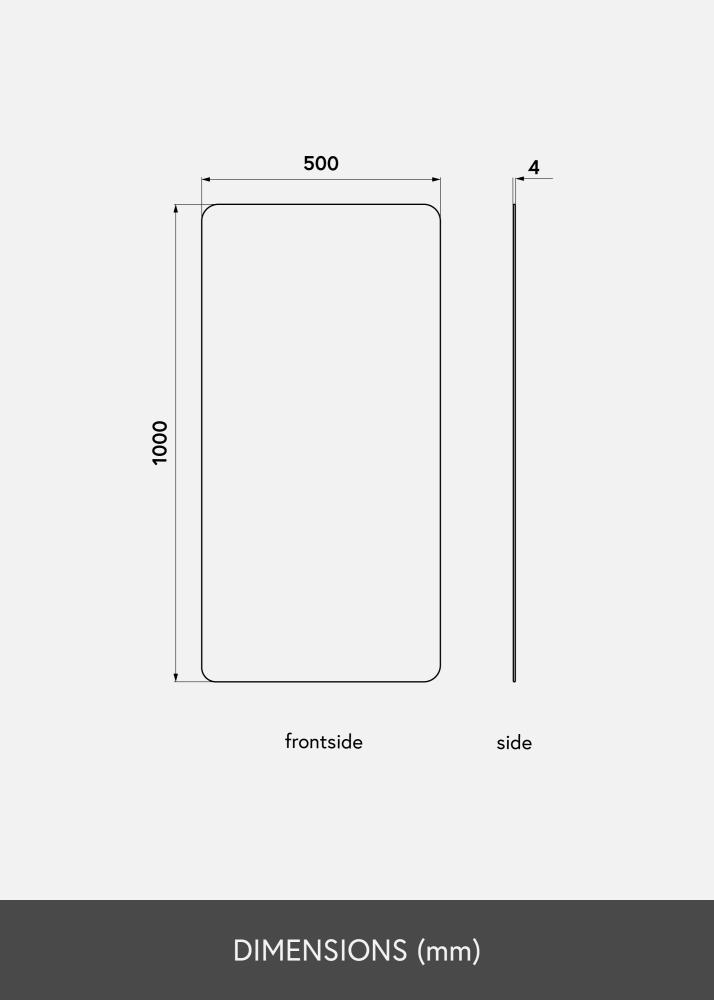 KAILA Specchio Rectangle 50x100 cm