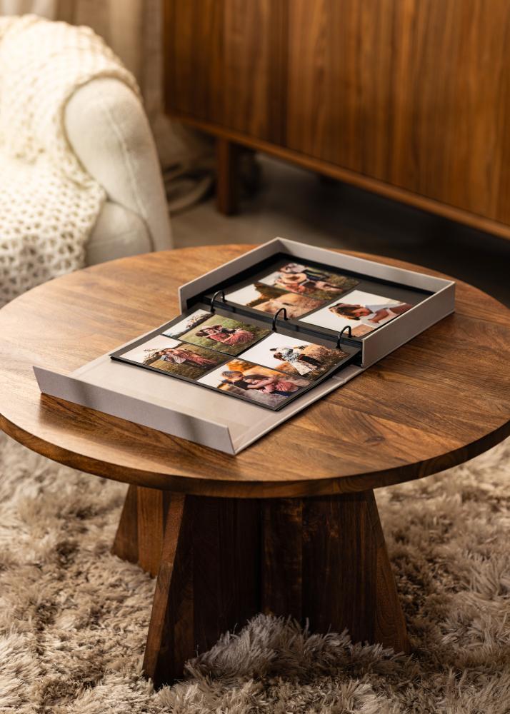 KAILA XOXO Greige - Coffee Table Photo Album (60 Pagine nere / 30 fogli)