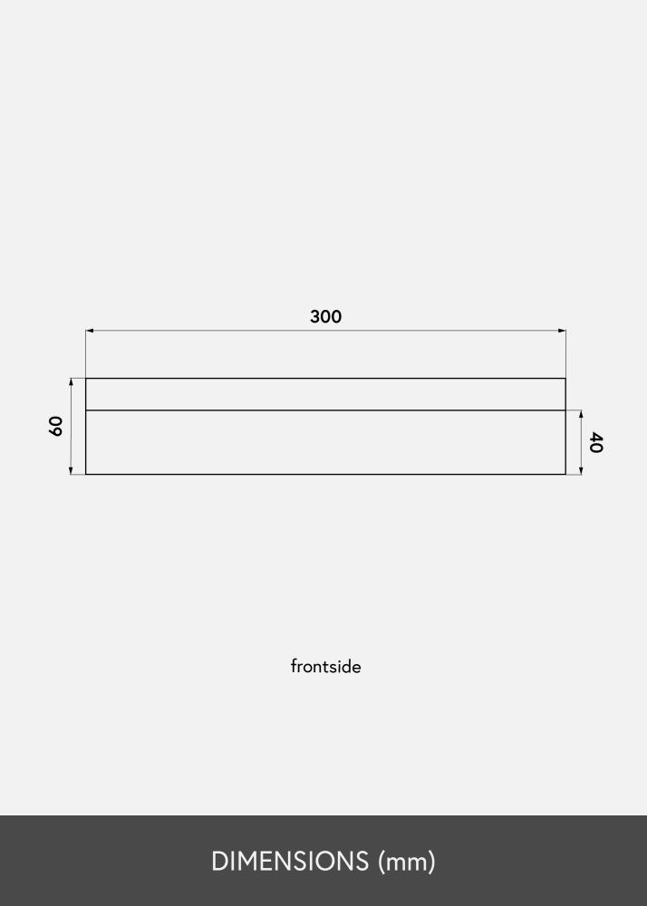 KAILA Mensola per quadri Bambù 30 cm