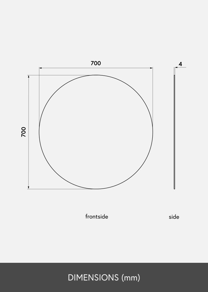 KAILA Rotondo Specchio 70 cm Ø