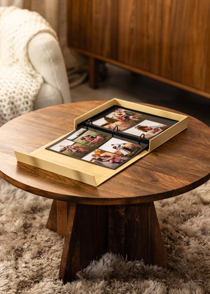 KAILA XOXO Yellow - Coffee Table Photo Album (60 Pagine nere / 30 fogli)