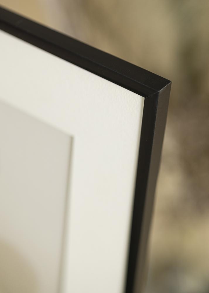 Cornice New Lifestyle Nero opaco 30x30 cm - Passe-partout Bianco 8x8 inches