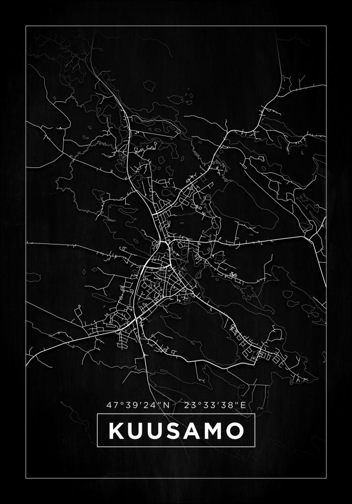 Mappa - Kuusamo - Poster nero