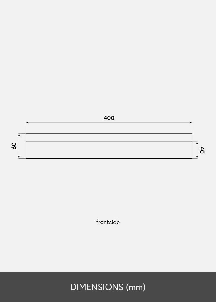 KAILA Mensola per Quadri Nera 40 cm