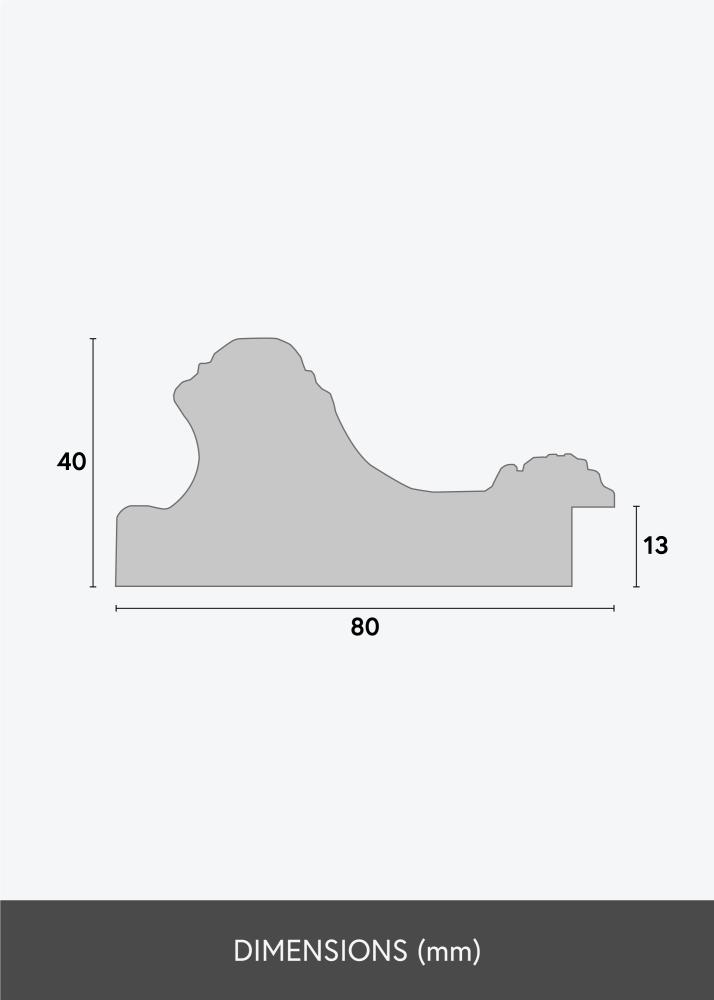 Cornice Oxford Oro - Dimensioni personalizzabili