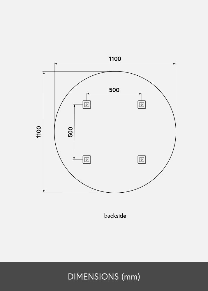 KAILA Rotondo Specchio 110 cm Ø