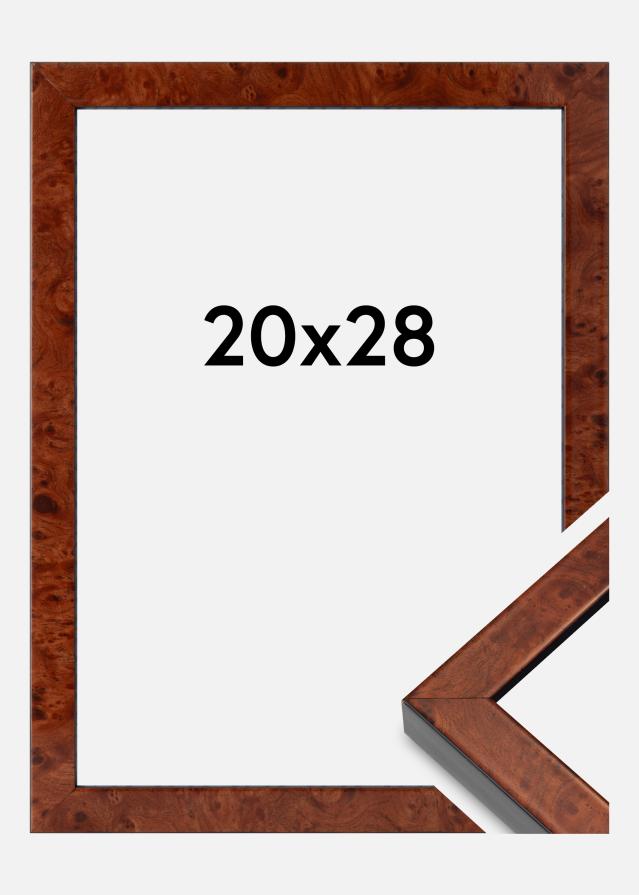 Cornice Hermes Vetro Acrilico Burr Walnut 20x28 cm