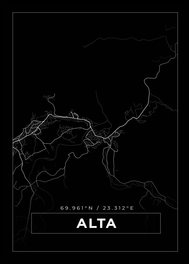 Mappa - Alta - Poster nero