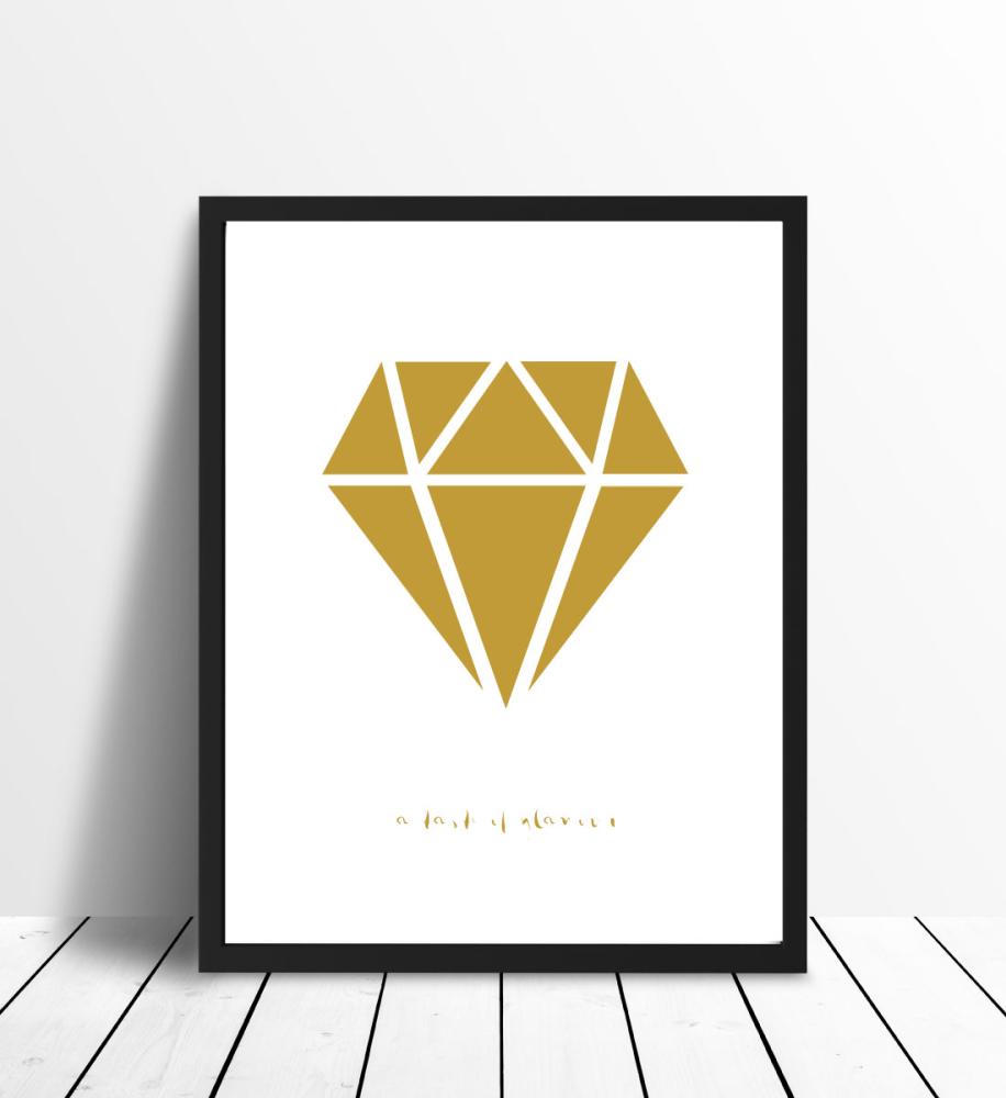 Diamant - Oro Poster