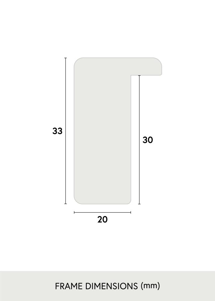 Cornice Falun Vetro acrilico Argento 60x80 cm