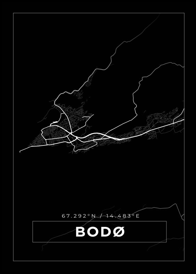 Mappa - Bodø - Poster nero