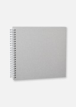 Base Line Canvas Wire-O Beige 30x30 cm (50 Pagine bianche / 25 fogli)