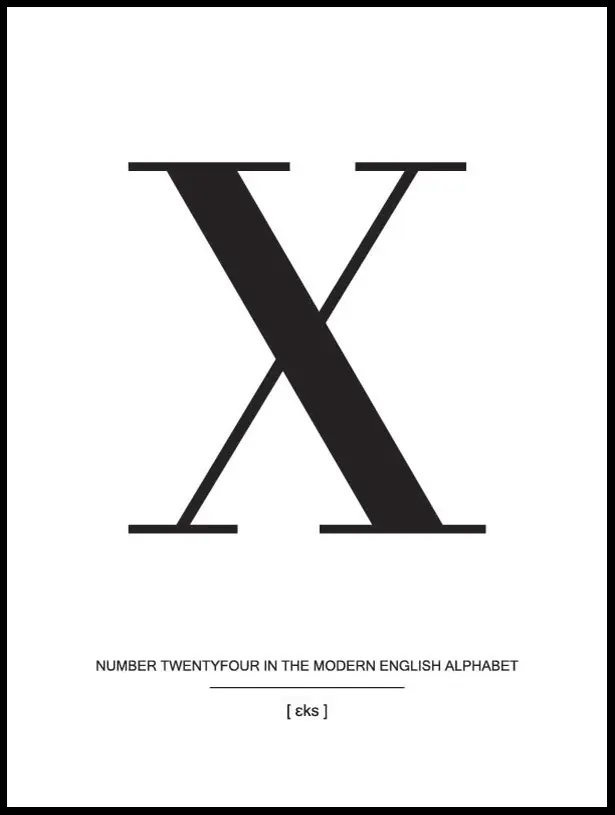 Letter X Poster