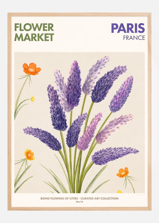 Flower Market - Paris Poster