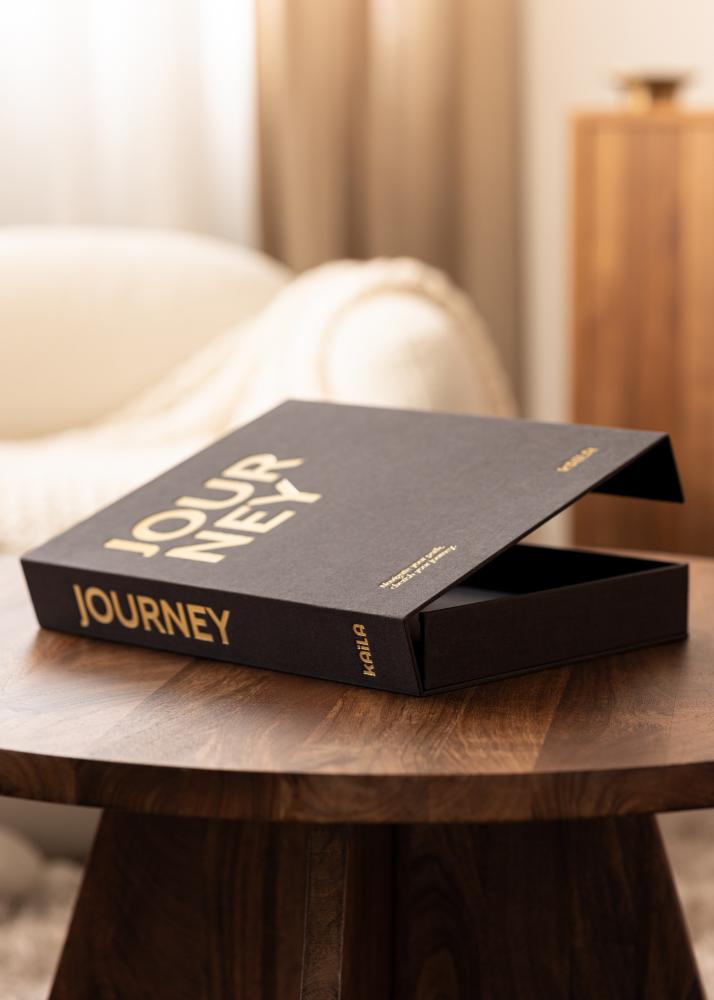 KAILA JOURNEY Black - Coffee Table Photo Album (60 Pagine nere)