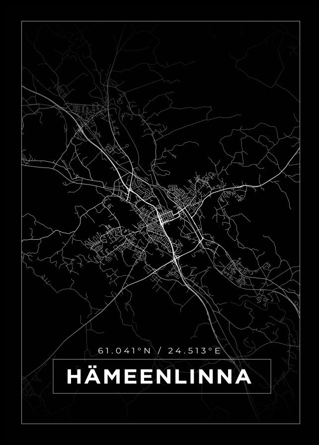 Mappa - Hämeenlinna - Poster nero